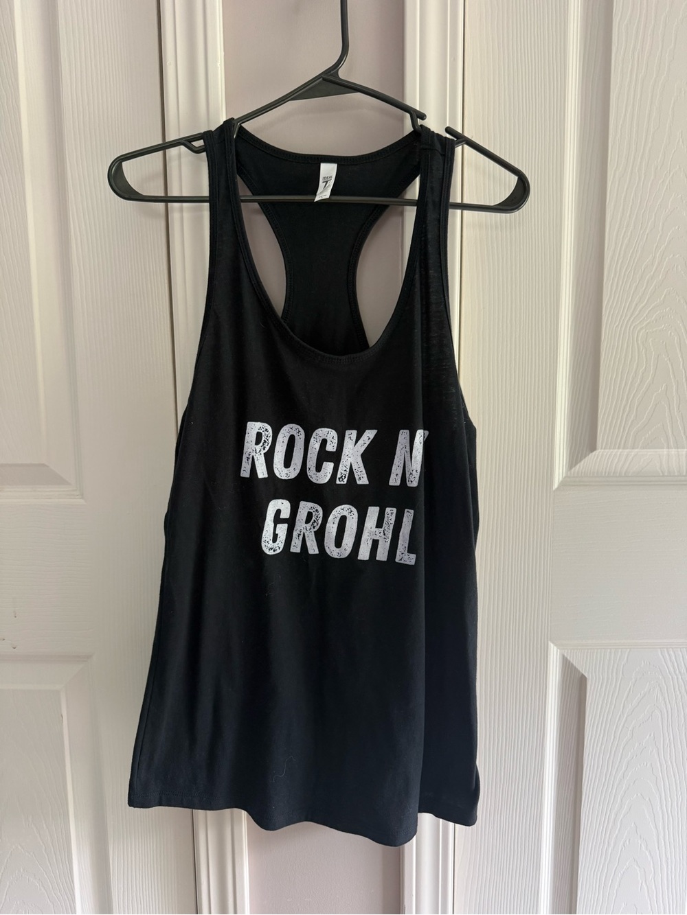 Black 'Rock N Grohl' Racerback Tank Top